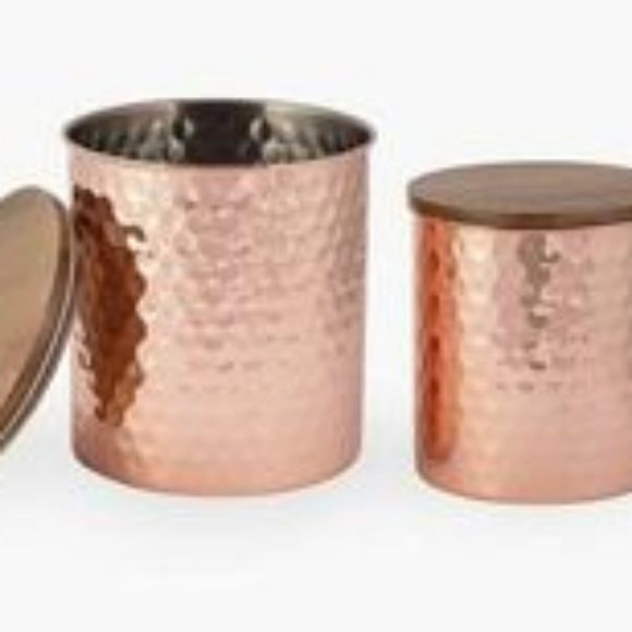UNCOMMON JAMES Set of 2 Canisters. Color Copper. - Picture 3 of 6